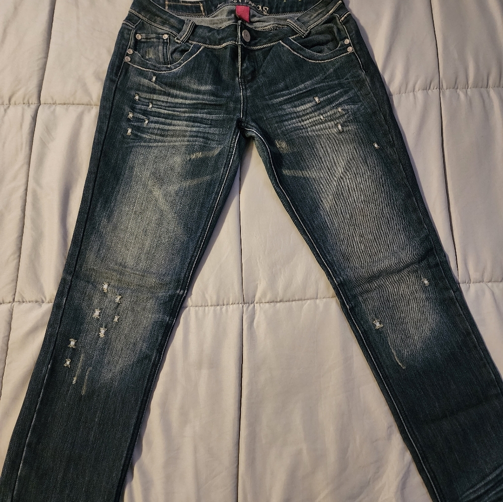 Stonewashed Almost Famous Jeans